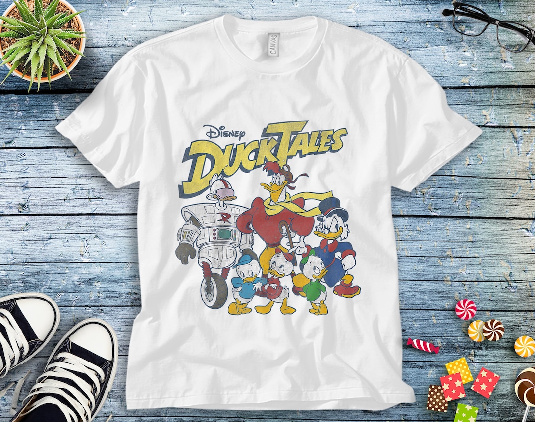 Disney Duck Tales Friends Group Graphic Unisex Tee Adult T-shirt Kid Shirt Long Sleeve Hoodie Sweatshirt Women's Tank