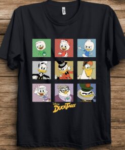 Disney DuckTales Group Shot Comic Box Up T-Shirt Unisex Adult T-shirt Kid shirt Gift for Birthday Hoodie Sweatshirt Toddler Tee