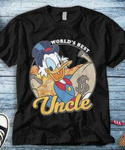 Disney DuckTales Scrooge McDuck World's Best Uncle Disney Unisex Tee Adult T-shirt Kid Shirt Long Sleeve Hoodie Sweatshirt Woman's Tank