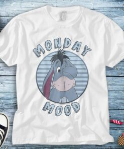 Disney Eeyore Monday Mood Eeyore Cute Face Winnie The Pooh Unisex Adult T-shirt Kid Shirt Long Sleeve Hoodie Sweatshirt Women's Tank