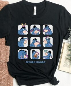 Disney Eeyore Moods T-Shirt, Emotion Of Eeyore Tee, Winnie The Pooh Shirt, Disneyland Holiday Vacation Gift Unisex Adult T-shirt Kid Shirt