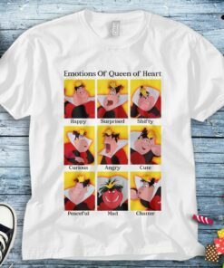 Disney Emotions Of Queen Of Heart Unisex Tee Adult T-shirt Kid Shirt Long Sleeve Hoodie Sweatshirt