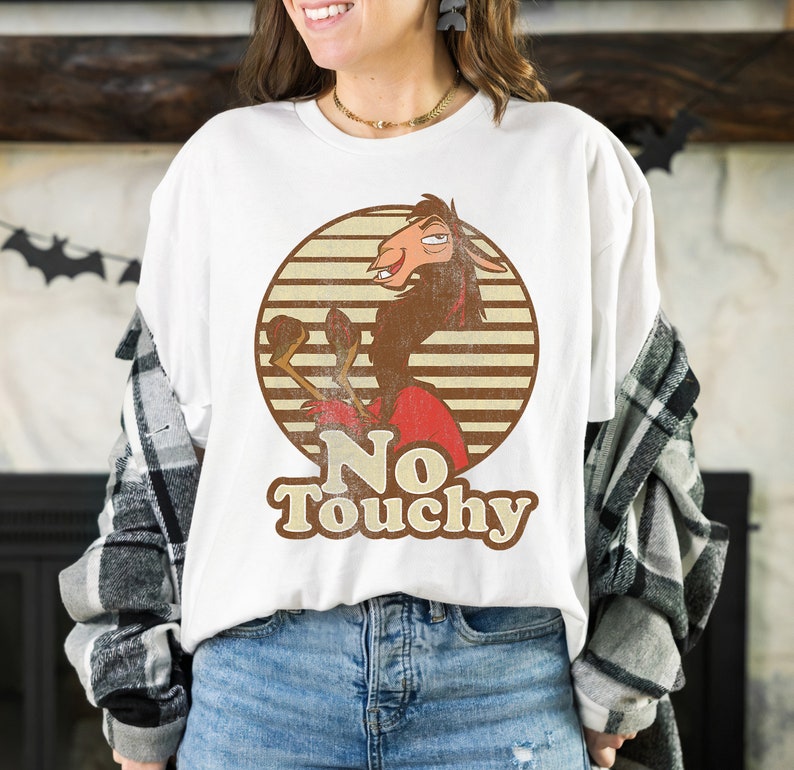 Disney Emperor's New Groove Kuzco Llama No Touchy T-Shirt Disneyland Vacation Holiday Trip Unisex Adult T-shirt Kid Shirt Hoodie Sweatshirt
