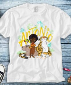 Disney Encanto Antonio with Animal Friends T-Shirt Unisex Adult T-shirt Kid Shirt Long Sleeve Hoodie Sweatshirt Women's Tank
