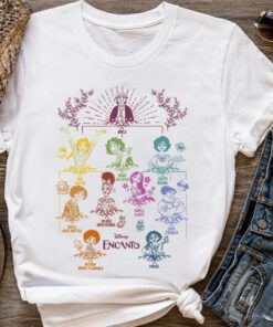 Disney Encanto Characters Family Tree Color Portrait Shirt, Magic Kingdom Holiday Unisex T-shirt Family Birthday Gift Adult Kid Toddler Tee