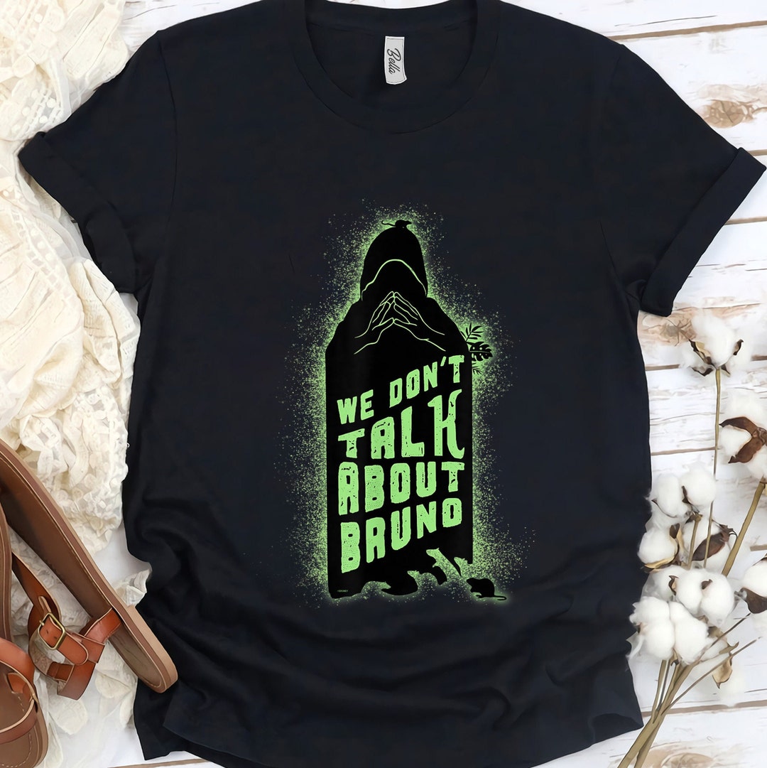Disney Encanto We Don’t Talk About Bruno Silhouette Shirt, Unisex T-shirt Family Birthday Gift Adult Kid Toddler Comfort Colors Tee