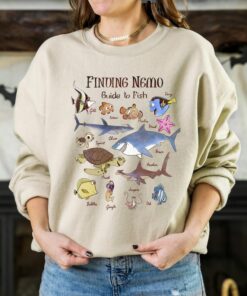 Disney Finding Nemo Funny Fish Guide Graphic T-Shirt Unisex Tee Adult T-shirt Kid Shirt Long Sleeve Hoodie Sweatshirt Women's Tank