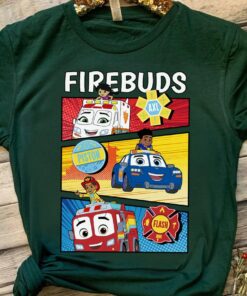 Disney Firebuds Axl Piston and Flash Firebuds Shirt, Magic Kingdom Holiday Trip Unisex T-shirt Family Birthday Gift Adult Kid Toddler Tee