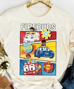 Disney Firebuds Axl Piston and Flash Firebuds Shirt, Magic Kingdom Holiday Trip Unisex T-shirt Family Birthday Gift Adult Kid Toddler Tee
