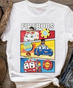 Disney Firebuds Axl Piston and Flash Firebuds Shirt, Magic Kingdom Holiday Trip Unisex T-shirt Family Birthday Gift Adult Kid Toddler Tee