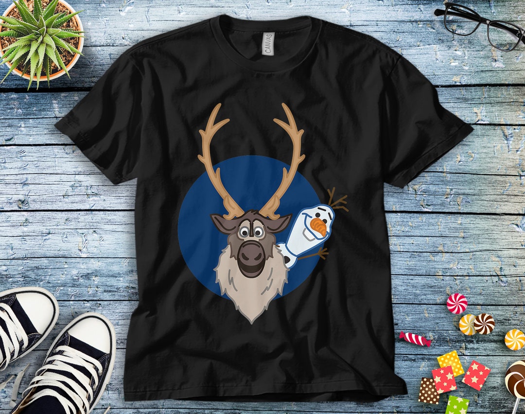 Disney Frozen 2 Olaf and Sven T-Shirt Unisex Tee Adult T-shirt Kid Shirt Long Sleeve Hoodie Sweatshirt Women's Tank