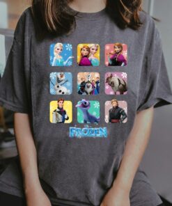 Disney Frozen Group Shot Shirt, Elsa, Anna , Olaf, Kristoff , Lover, Disneyland Holiday Vacation Gift Unisex Adult T-shirt Kid Shirt