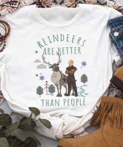 Disney Frozen Kristoff & Sven Reindeers Are Better T-Shirt Unisex Adult T-shirt Kid shirt Gift for Birthday Hoodie Sweatshirt Toddler Tee