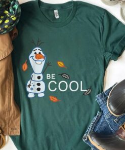 Disney Frozen Olaf Be Cool T-Shirt, Elsa, Anna, Disneyland Vacation Holiday Trip, Unisex T-shirt Family Birthday Gift Adult Kid Toddler Tee