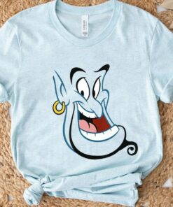 Disney Funny Aladdin Genie Big Face Shirt, Disneyland Vacation, Unisex T-shirt Family Birthday Gift Adult Kid Toddler Comfort Colors Tee