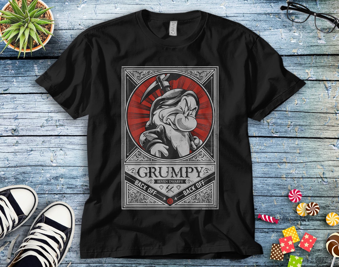 Disney Grumpy Grumpster Dwarf T-Shirt Unisex Tee Adult T-shirt Kid Shirt Long Sleeve Hoodie Sweatshirt Women's Tank