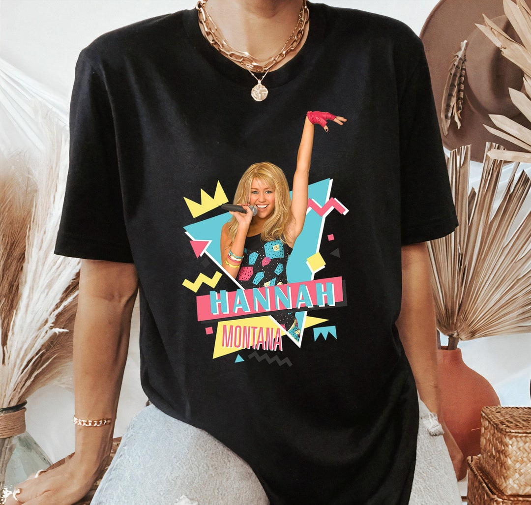 Disney Hannah Montana 90s Vintage T-Shirt, Hannah Montana Homage Shirt, Disneyland Holiday Vacation Trip Gift Unisex Adult T-shirt Kid Shirt