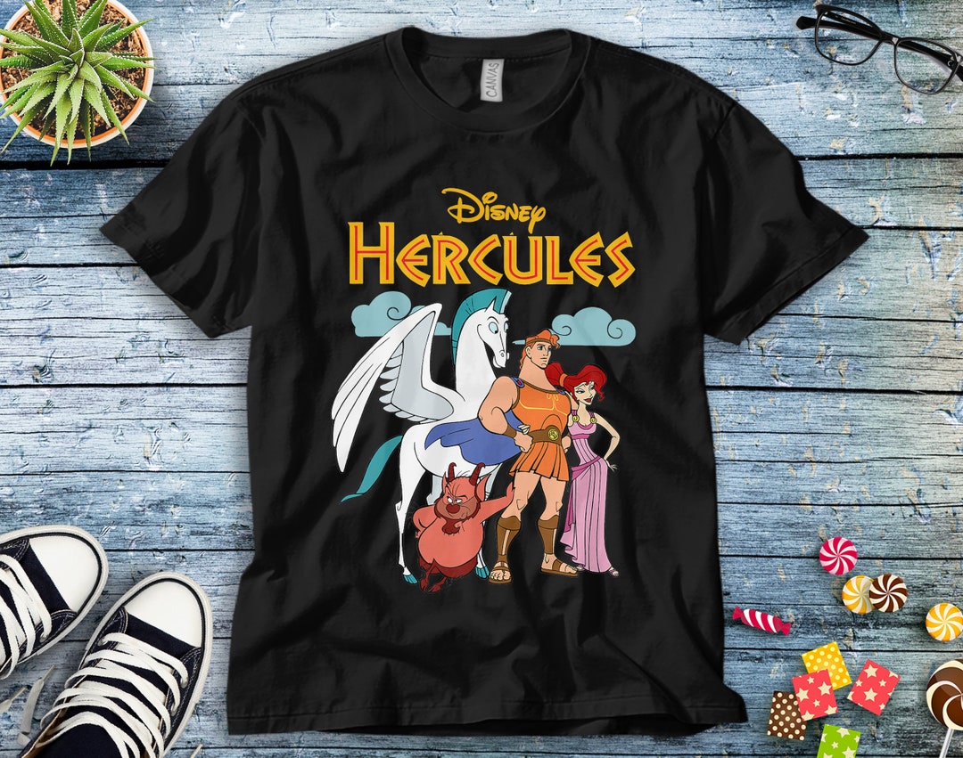 Disney Hercules Classic Group Shot Vintage Graphic Unisex Tee Adult T-shirt Kid Shirt Long Sleeve Hoodie Sweatshirt Women's Tank