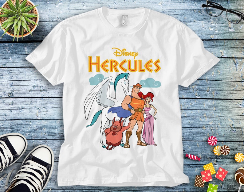 Disney Hercules Classic Group Shot Vintage Graphic Unisex Tee Adult T-shirt Kid Shirt Long Sleeve Hoodie Sweatshirt Women's Tank