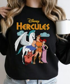 Disney Hercules Classic Group Shot Vintage Graphic Unisex Tee Adult T-shirt Kid Shirt Long Sleeve Hoodie Sweatshirt Women's Tank