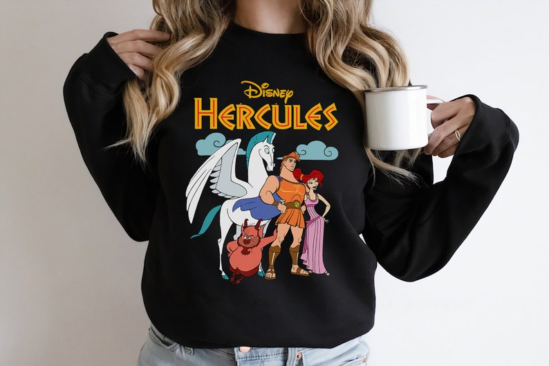 Disney Hercules Classic Group Shot Vintage Graphic Unisex Tee Adult T-shirt Kid Shirt Long Sleeve Hoodie Sweatshirt Women's Tank