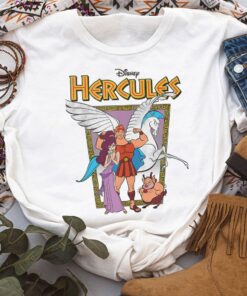 Disney Hercules Classic Movie Poster Unisex Tee Adult T-shirt Kid Shirt Long Sleeve Hoodie Sweatshirt Women's Tank Disneyland Vacation