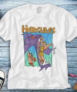 Disney Hercules Funny Hydra Battle Retro Unisex Adult T-shirt Kid Shirt Long Sleeve Hoodie Sweatshirt Women's Tank