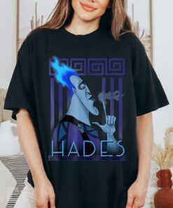Disney Hercules Hades Geometric Portrait Graphic T-Shirt, Disney Trip Tee, Disneyland Family Vacation Gift Unisex T-shirt Kid Shirt