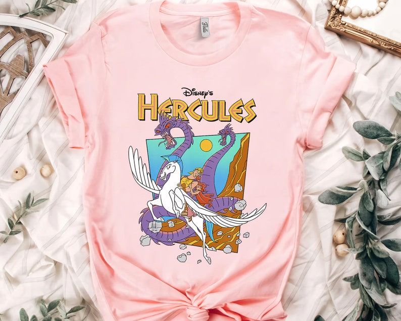 Disney Hercules Hydra Classic Movie Poster Shirt, Disneyland Vacation, Unisex T-shirt Family Matching Birthday Gift Adult Kid Toddler Tee
