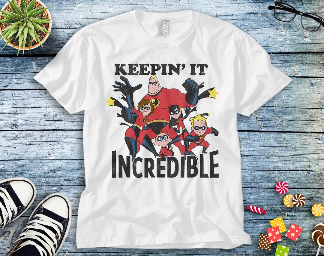 Disney Incredibles Keepin It Graphic T-Shirt Unisex Adult T-shirt Kid Shirt Long Sleeve Hoodie Sweatshirt