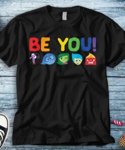 Disney Inside Out Be You Rainbow T-Shirt Unisex Tee Adult T-shirt Kid Shirt Long Sleeve Hoodie Sweatshirt Women's Tank