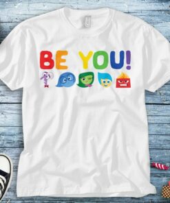 Disney Inside Out Be You Rainbow T-Shirt Unisex Tee Adult T-shirt Kid Shirt Long Sleeve Hoodie Sweatshirt Women's Tank