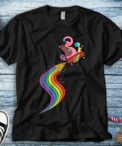 Disney Inside Out Bing Bong and Joy Rainbow Unisex Tee Adult T-shirt Kid Shirt Long Sleeve Hoodie Sweatshirt Woman's Tank