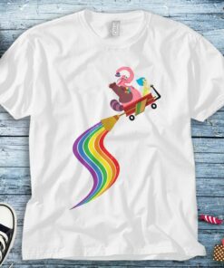 Disney Inside Out Bing Bong and Joy Rainbow Unisex Tee Adult T-shirt Kid Shirt Long Sleeve Hoodie Sweatshirt Woman's Tank