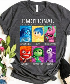 Disney Inside Out Emotions Yearbook Group T-Shirt, Joy Disgust Fear Sadness Anger Shirt, Disneyland Shirt Unisex Adult T-shirt Kid Shirt