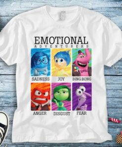 Disney Inside Out Emotions Yearbook Group T-Shirt Unisex Tee Adult T-shirt Kid Shirt Long Sleeve Hoodie Sweatshirt Women's Tank