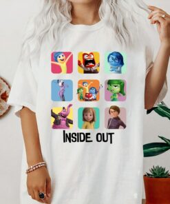 Disney Inside Out Group Shot Shirt, Bing Bong, Joy, Anger, Sadness, Emotions Disneyland Holiday Vacation Gift Unisex Adult T-shirt Kid Shirt