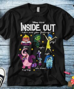 Disney Inside Out How Are You Feeling Group Shot T-Shirt Unisex Tee Adult T-shirt Kid Shirt Long Sleeve Hoodie Sweatshirt Women's Tank