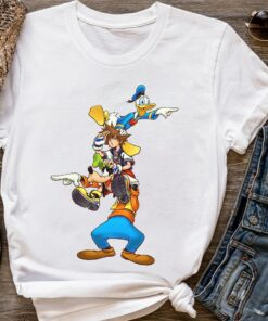 Disney Kingdom Hearts Sora, Donald, and Goofy Shirt, Magic Kingdom Holiday Trip Unisex T-shirt Family Birthday Gift Adult Kid Toddler Tee