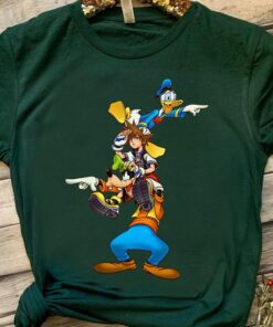 Disney Kingdom Hearts Sora, Donald, and Goofy Shirt, Magic Kingdom Holiday Trip Unisex T-shirt Family Birthday Gift Adult Kid Toddler Tee
