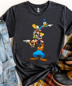 Disney Kingdom Hearts Sora, Donald, and Goofy Shirt, Magic Kingdom Holiday Trip Unisex T-shirt Family Birthday Gift Adult Kid Toddler Tee