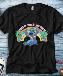 Disney Lilo And Stitch Cute But Crazy Stitch T-Shirt Unisex Tee Adult T-shirt Kid Shirt Long Sleeve Hoodie Sweatshirt Women's Tank