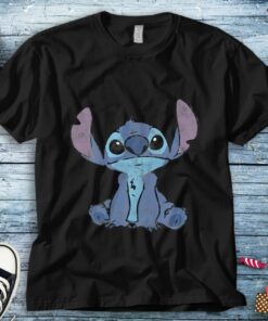 Disney Lilo And Stitch Funny Stitch Portrait T-Shirt Unisex Tee Adult T-shirt Kid Shirt Long Sleeve Hoodie Sweatshirt