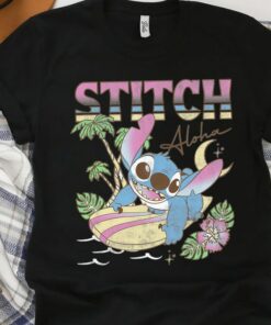 Disney Lilo and Stitch Aloha Tropic Surf Stitch T-Shirt Unisex Adult T-shirt Kid shirt Gift for Birthday Hoodie Sweatshirt Toddler Tee