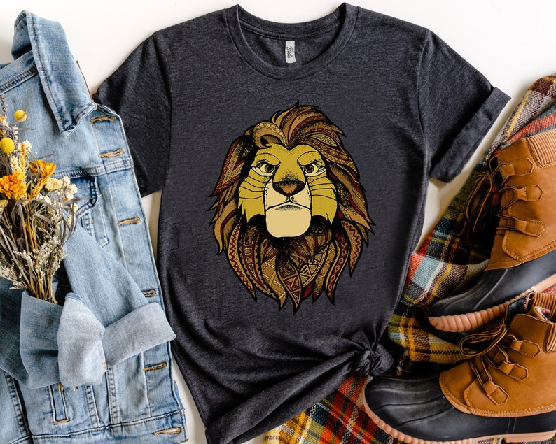 Disney Lion King Characters Noble Simba Graphic Shirt, Disneyland Vacation Trip Unisex T-shirt Family Birthday Gift Adult Kid Toddler Tee