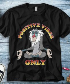 Disney Lion King Rafiki Positive Vibes Meditation Portrait T-Shirt Unisex Adult T-shirt Kid Shirt Long Sleeve Hoodie Sweatshirt Women's Tank
