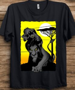 Disney Lion King Scar And Hyenas Sahara Group Poster T-Shirt Unisex Adult T-shirt Kid shirt Gift for Birthday Hoodie Sweatshirt Toddler Tee