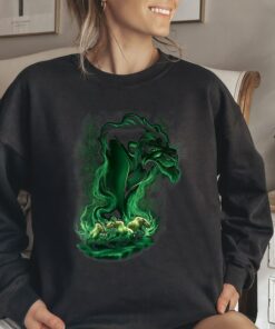 Disney Lion King Scar Smoke Graphic T-Shirt, The Lion King Shirt, Disneyland Family Vacation Trip Gift Unisex Adult T-shirt Kid T-shirt
