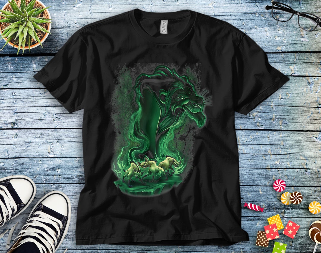 Disney Lion King Scar Smoke Graphic Unisex Tee Adult T-shirt Kid Shirt Long Sleeve Hoodie Sweatshirt Women's Tank