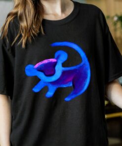 Disney Lion King Simba Cave Painting Blue Hue T-Shirt, Magic Kingdom, Disneyland Family Trip Vacation Gift Unisex Adult T-shirt Kid Shirt